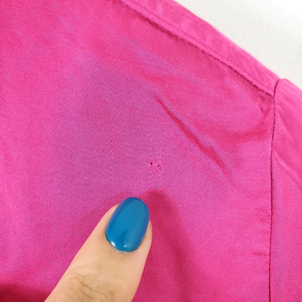 Vintage  Lauren Ralph Lauren Magenta Pink Shirt Dress - Picture 11 of 11